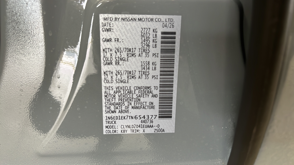 2026 Nissan Frontier Crew Cab PRO-4X®
