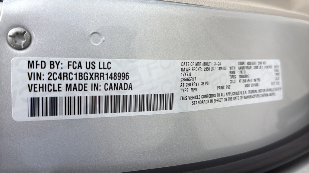 2024 Chrysler Pacifica Touring L