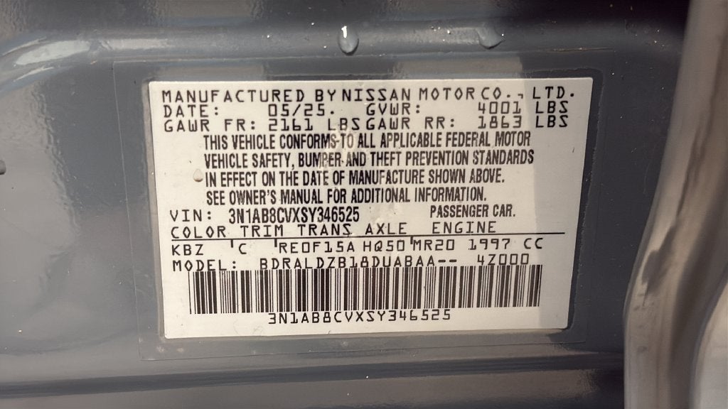 2025 Nissan Sentra SV