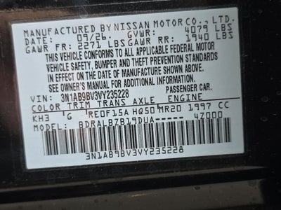 2027 Nissan Sentra S