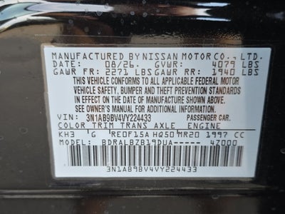 2027 Nissan Sentra S
