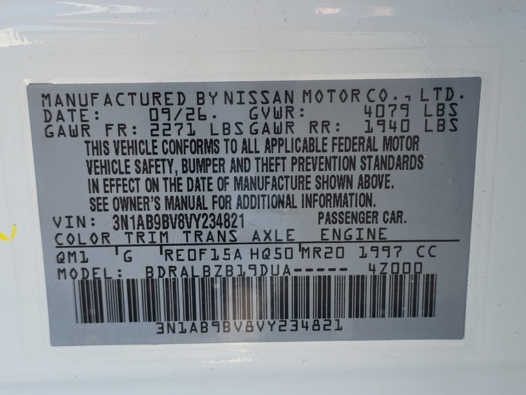 2027 Nissan Sentra S