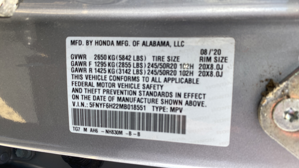 2021 Honda Pilot Special Edition