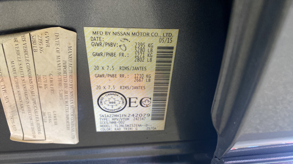 2015 Nissan Murano Platinum