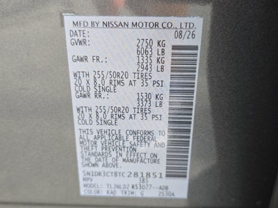 2026 Nissan Pathfinder SL