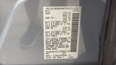 2025 Nissan Pathfinder Platinum