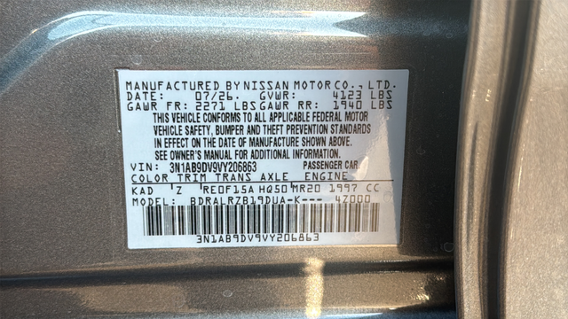 2027 Nissan Sentra SR
