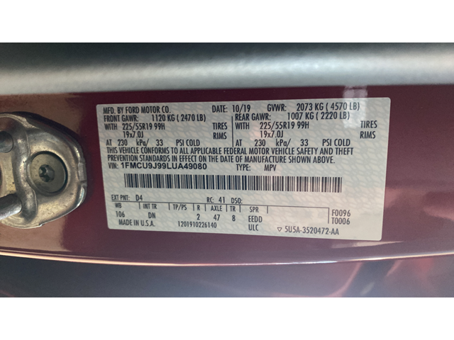2020 Ford Escape Titanium