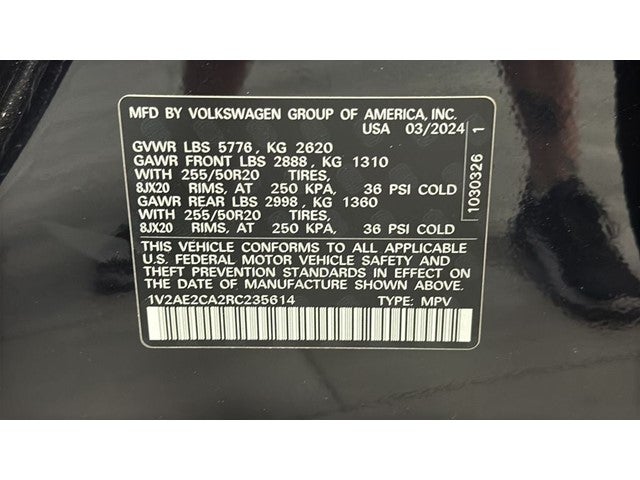 2024 Volkswagen Atlas Cross Sport 2.0T SEL R-Line