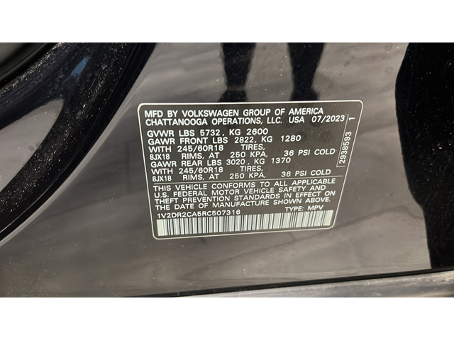 2024 Volkswagen Atlas 2.0T SE
