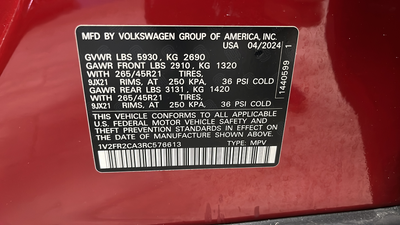 2024 Volkswagen Atlas 2.0T SEL Premium R-Line