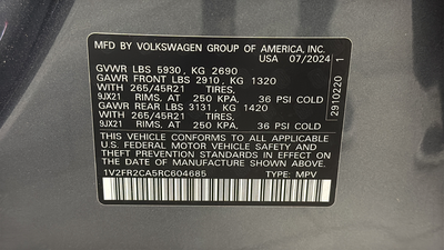 2024 Volkswagen Atlas 2.0T SEL Premium R-Line