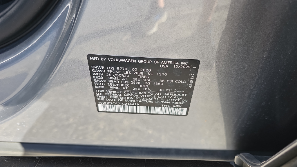 2026 Volkswagen Atlas Cross Sport SE w/Technology