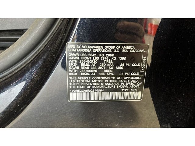 2022 Volkswagen Atlas Cross Sport 3.6L V6 SE w/Technology