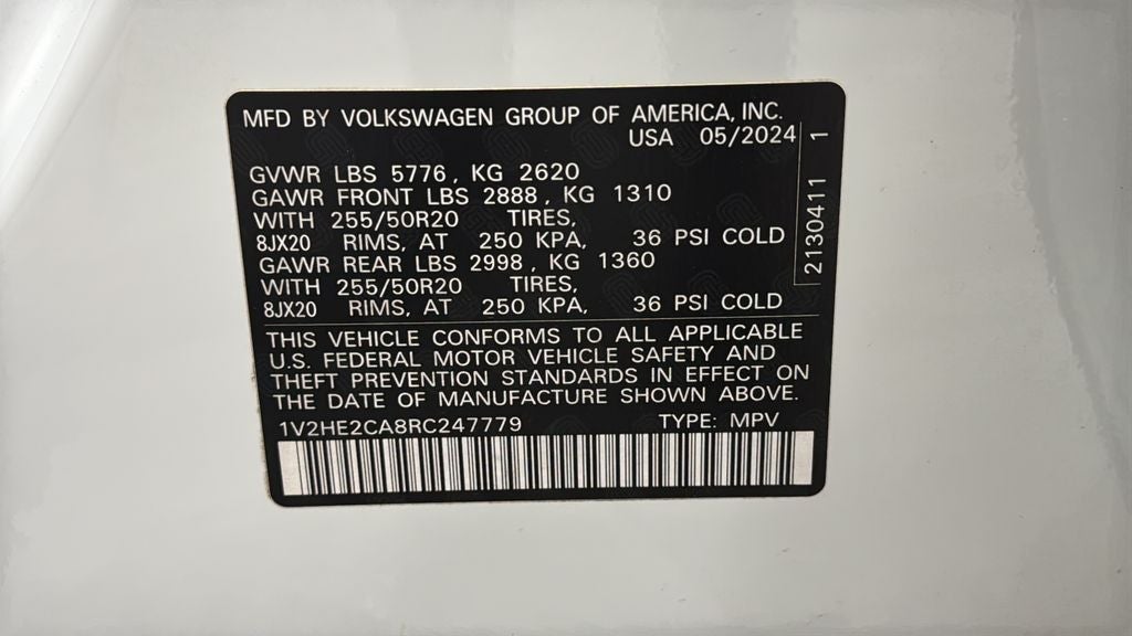 2024 Volkswagen Atlas Cross Sport 2.0T SE w/Technology