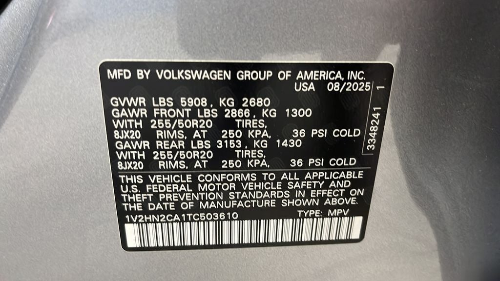 2026 Volkswagen Atlas 2.0T SE w/Technology