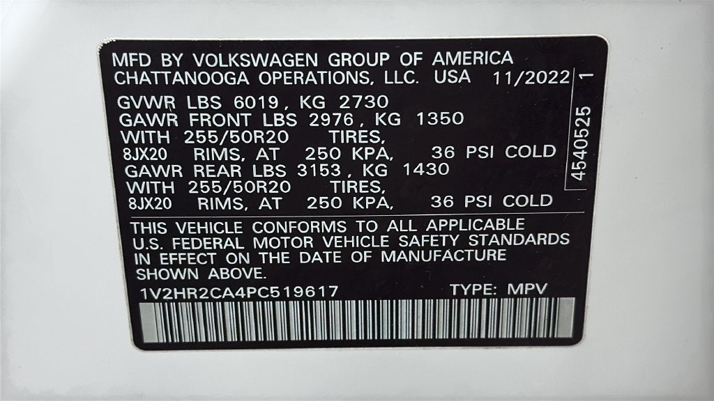 2023 Volkswagen Atlas 3.6L V6 SE w/Technology