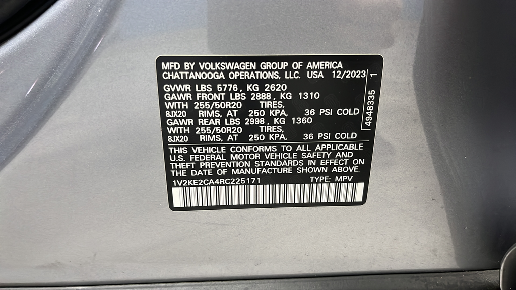 2024 Volkswagen Atlas Cross Sport 2.0T SE w/Technology