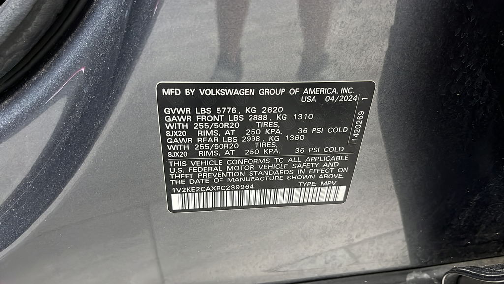2024 Volkswagen Atlas Cross Sport 2.0T SE w/Technology