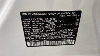 2025 Volkswagen Atlas Cross Sport 2.0T SE