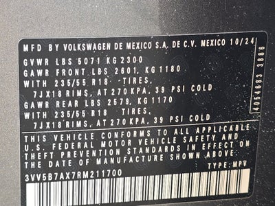 2024 Volkswagen Tiguan 2.0T Wolfsburg Edition
