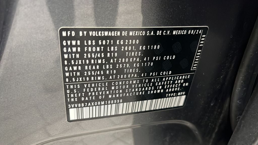 2024 Volkswagen Tiguan 2.0T SE R-Line Black