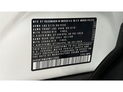 2025 Volkswagen Tiguan 2.0T SE