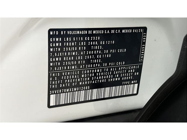 2025 Volkswagen Tiguan 2.0T SE