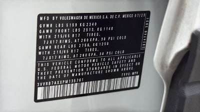 2023 Volkswagen Tiguan 2.0T S