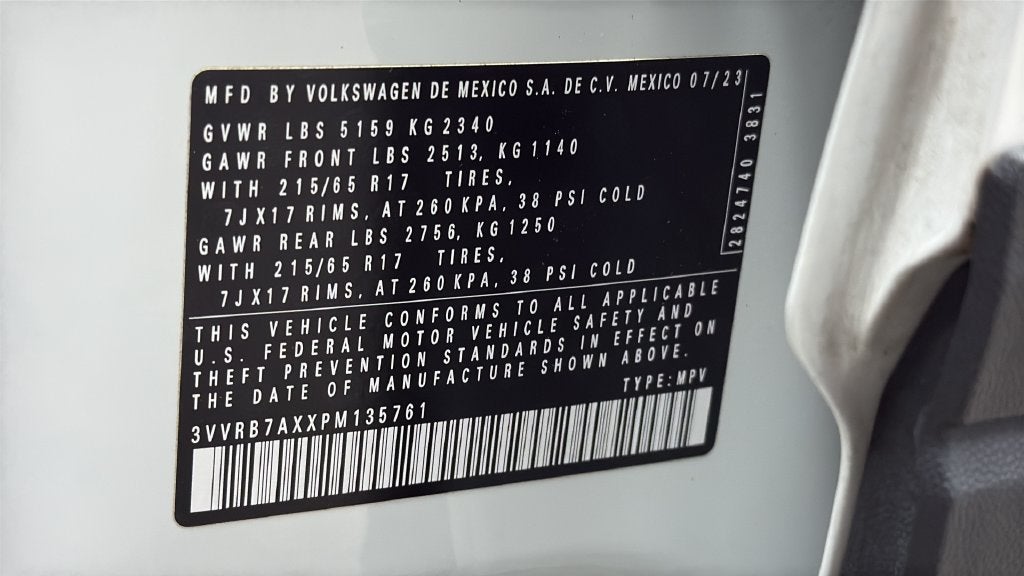 2023 Volkswagen Tiguan 2.0T S