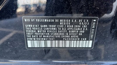 2022 Volkswagen Jetta 1.5T SE