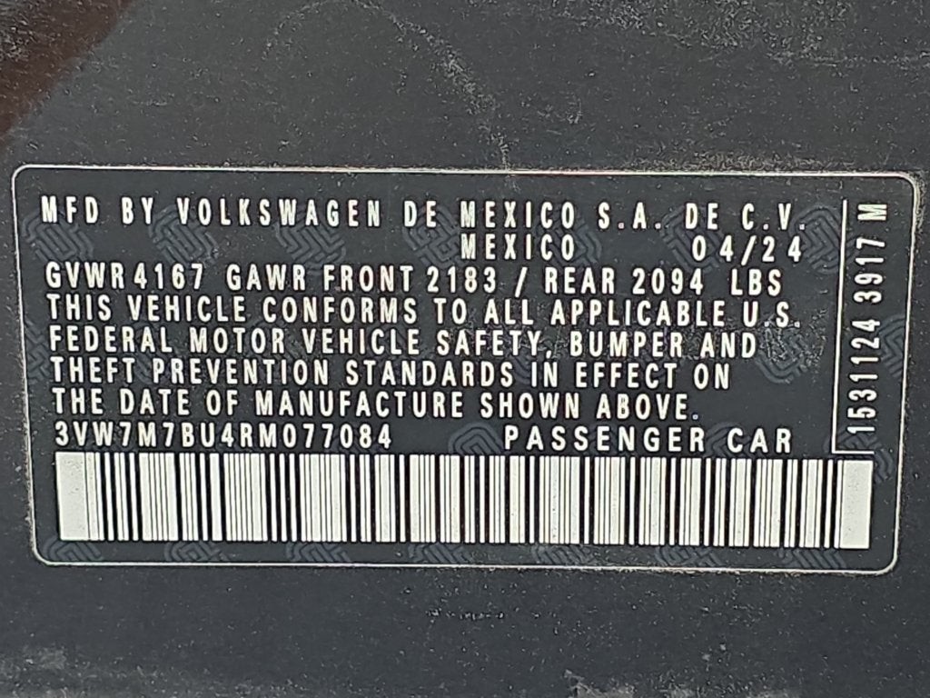 2024 Volkswagen Jetta 1.5T SE