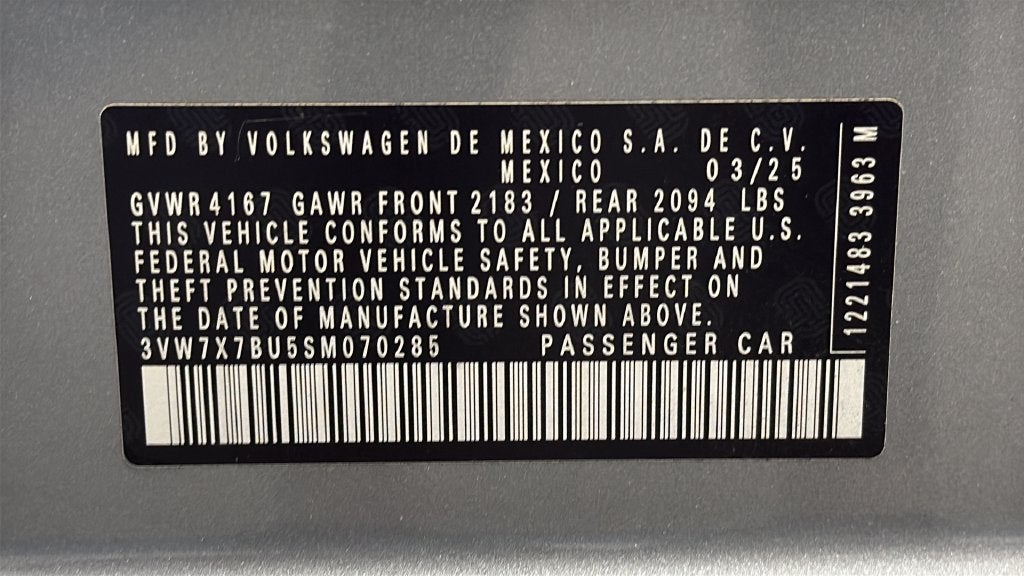 2025 Volkswagen Jetta 1.5T SE