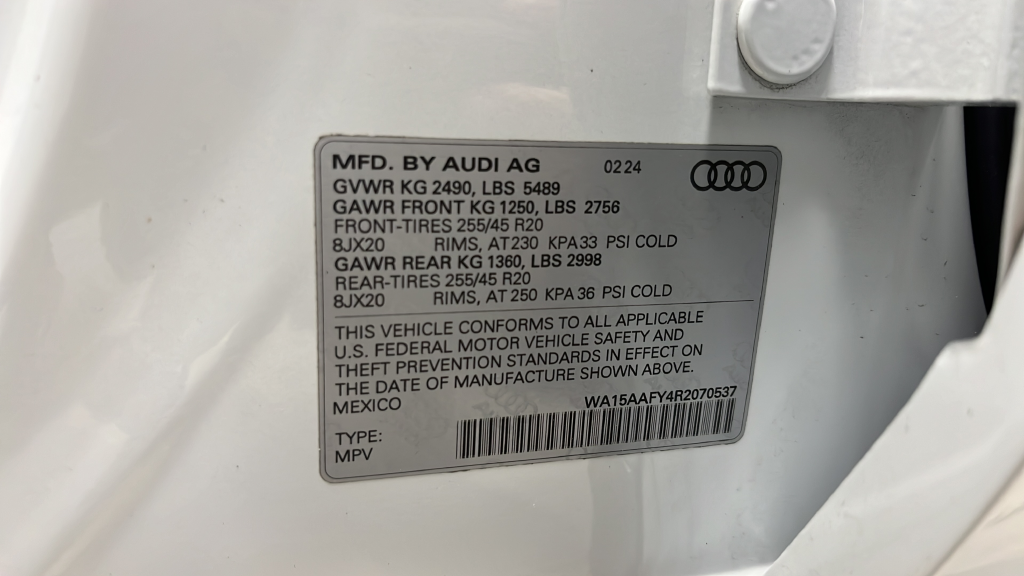 2024 Audi Q5 Sportback 45 S line Premium Plus quattro