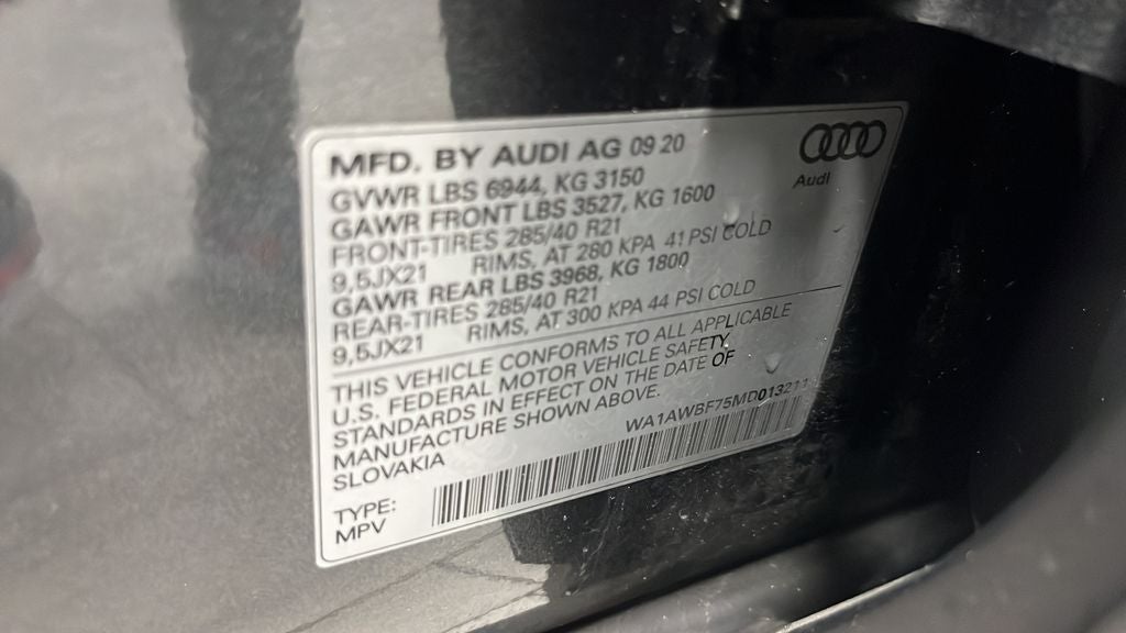 2021 Audi SQ7 Premium Plus quattro