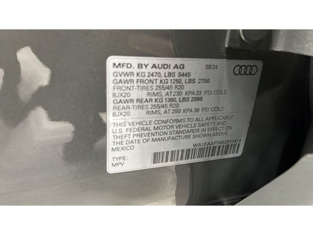 2025 Audi Q5 45 S line Premium Plus quattro