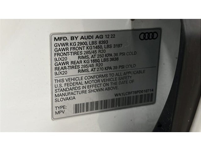 2023 Audi Q7 45 Premium Plus quattro