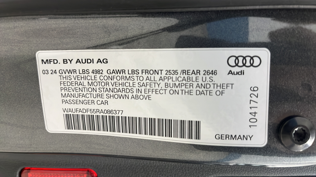 2024 Audi A5 Sportback 45 S line Premium Plus quattro